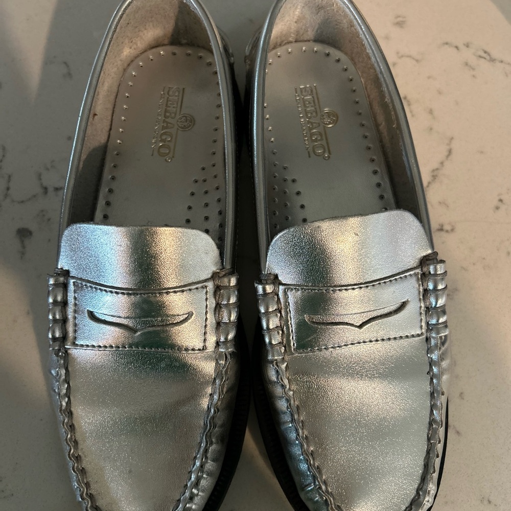 Sebago Brown Leather Sole Loafers